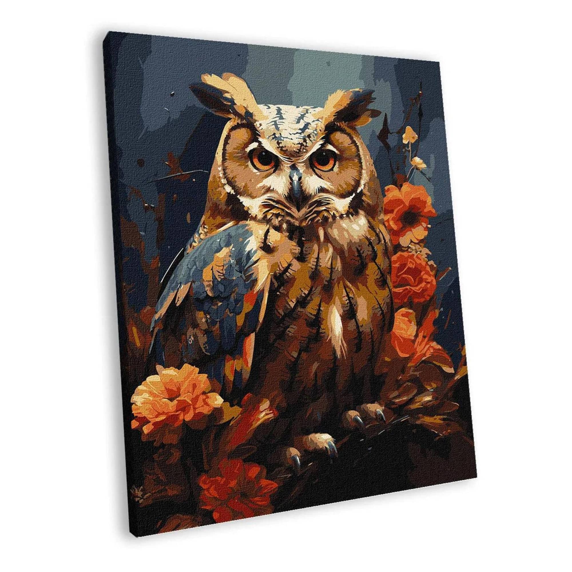 Ideyka Forest Owl Painting by Numbers Kit